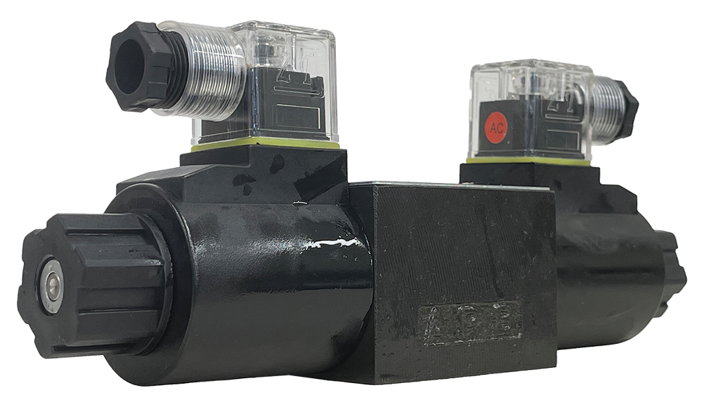 DSG-02-3C2-A120-DL|D03 valve, 3 position, all ports closed, 120VAC DIN connection