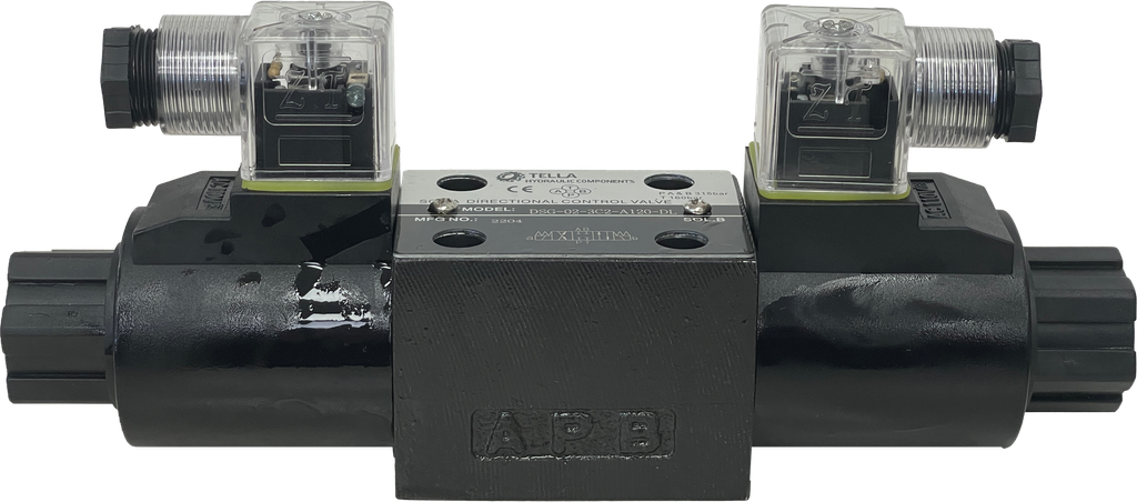 DSG-02-3C2-A120-DL|D03 valve, 3 position, all ports closed, 120VAC DIN connection