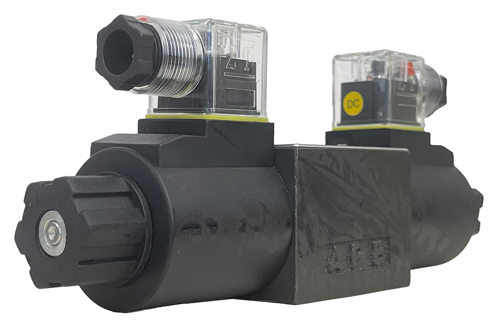 DSG-02-3C3-D12-DL|D03 valve, 3 position, all ports open, 12VDC DIN connection