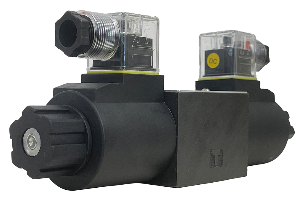 DSG-02-3C3-D12-DL|D03 valve, 3 position, all ports open, 12VDC DIN connection