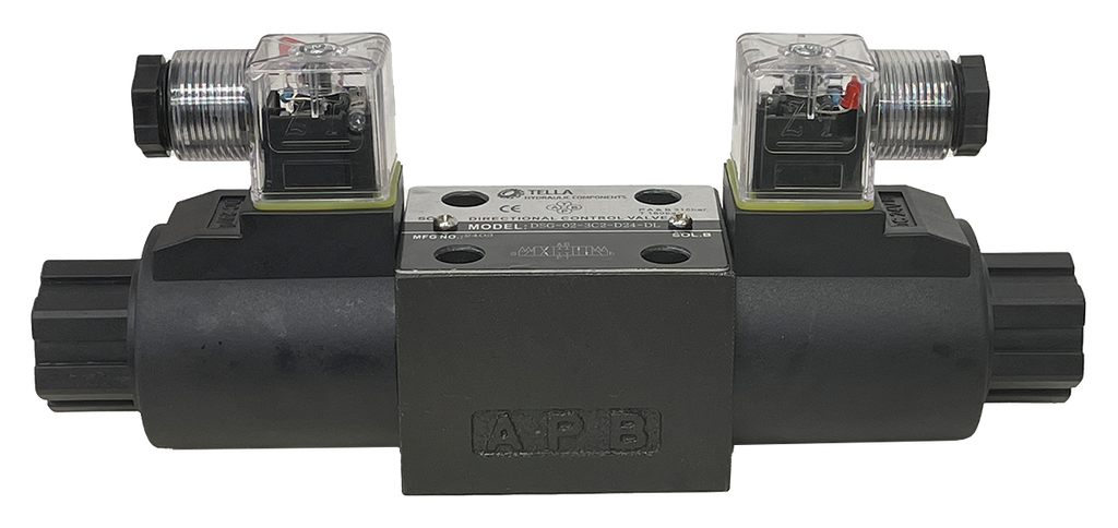 DSG-02-3C2-D24-DL|D03 valve, 3 position, all ports closed, 24VDC DIN connection