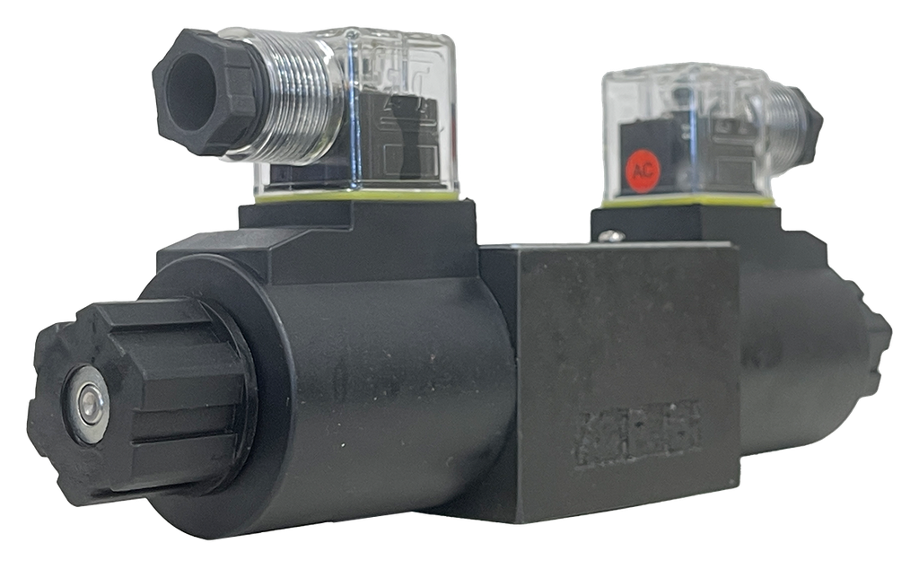 DSG-02-3C3-A120-DL|D03 valve, 3 position, all ports open, 120VAC DIN connection