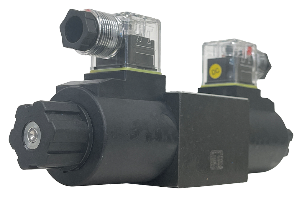 DSG-02-3C4-D12-DL|D03 valve, 3 position, AB to T P port closed 12VDC DIN connection