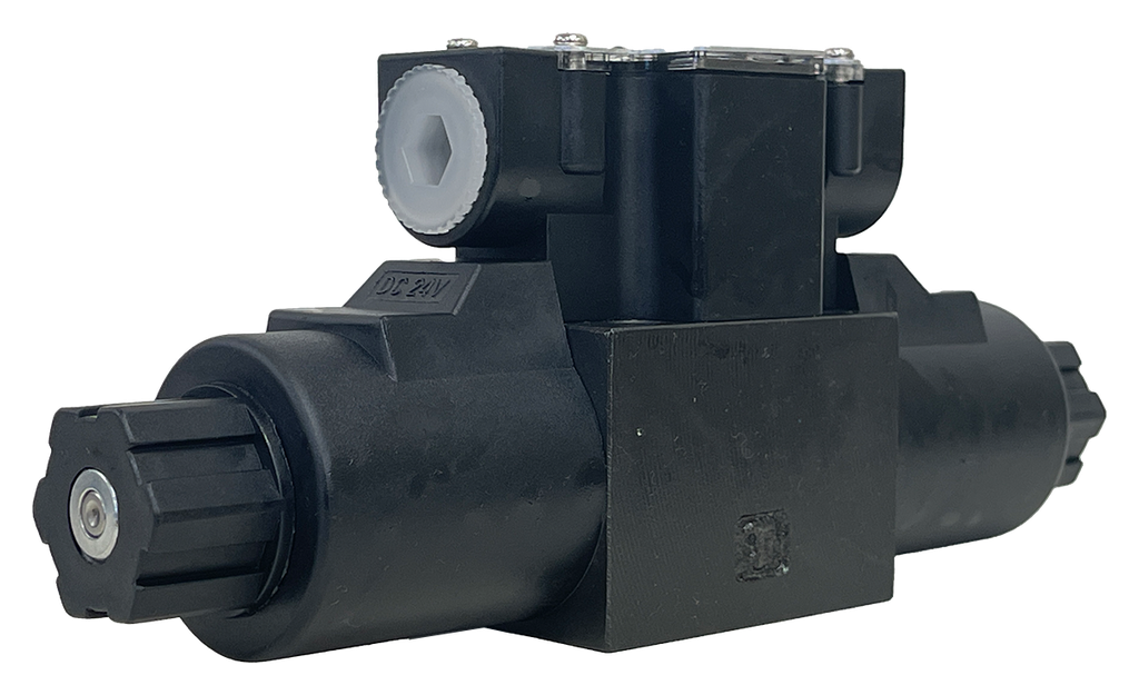 DSG-02-3C4-D24-LW|D03 valve, 3 position, AB to T P port closed 24VDC wire box