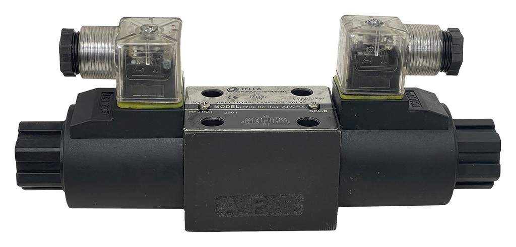 DSG-02-3C4-A120-DL|D03 valve, 3 position, AB to T P port closed 120VAC DIN connection