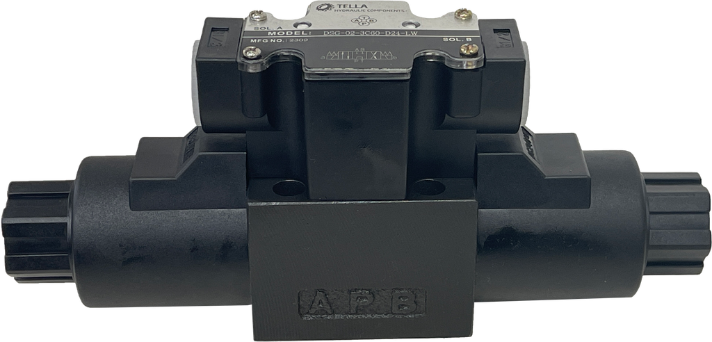 DSG-02-3C60-D24-LW|D03 valve, 3 position, P to T A and B closed 24VDC wire box