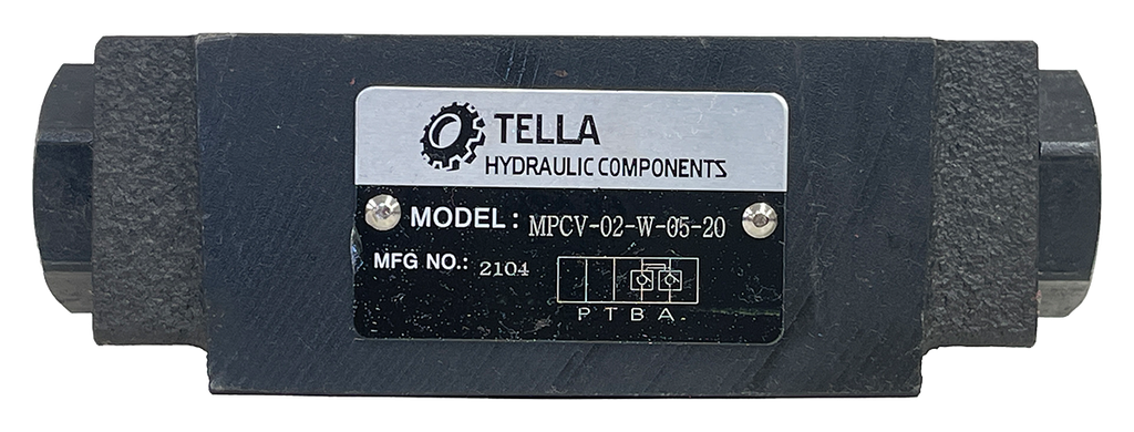 MPCV-02-W-05-20|D03 Pilot Operated Check Valve A and B Ports