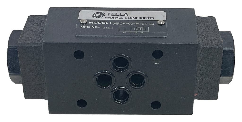 MPCV-02-W-05-20|D03 Pilot Operated Check Valve A and B Ports