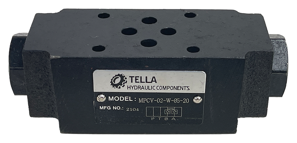 MPCV-02-W-05-20|D03 Pilot Operated Check Valve A and B Ports