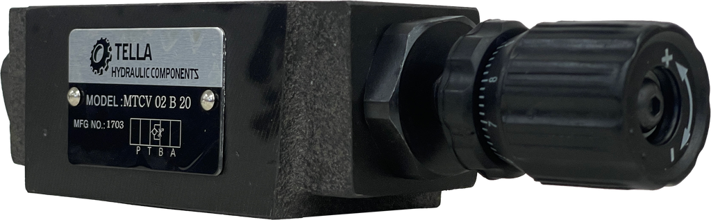 MTCV-02-B-20|D03 Flow Control Valve Meter Out - B port