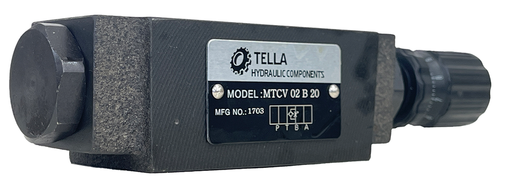 MTCV-02-B-20|D03 Flow Control Valve Meter Out - B port