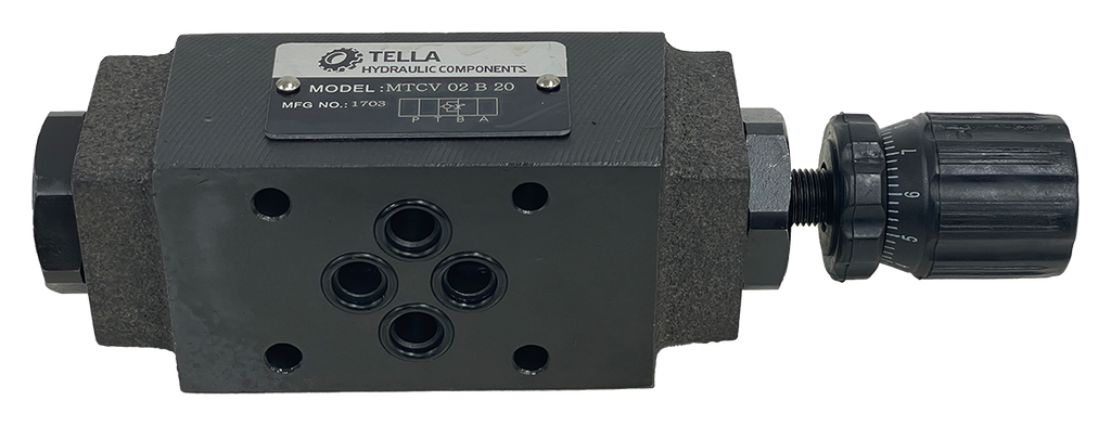 MTCV-02-B-20|D03 Flow Control Valve Meter Out - B port