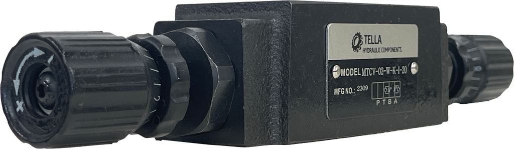 MTCV-02-W-K-I-20|D03 flow control valve, meter In A and B ports