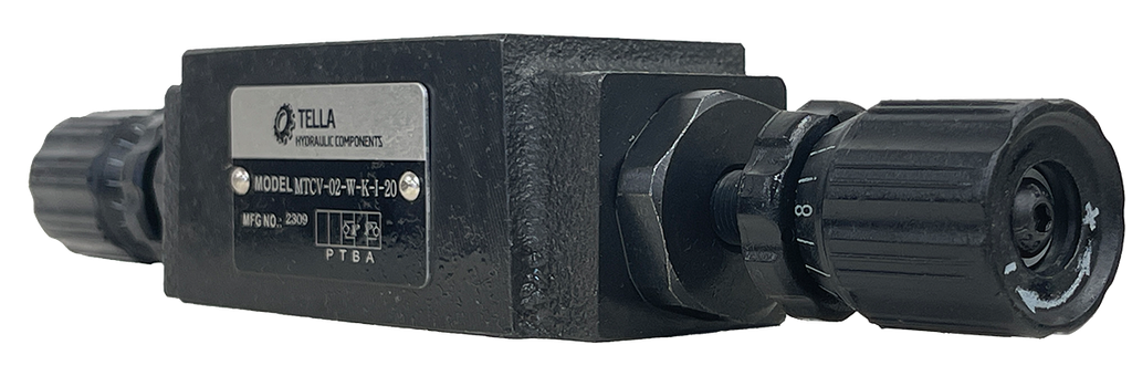 MTCV-02-W-K-I-20|D03 flow control valve, meter In A and B ports