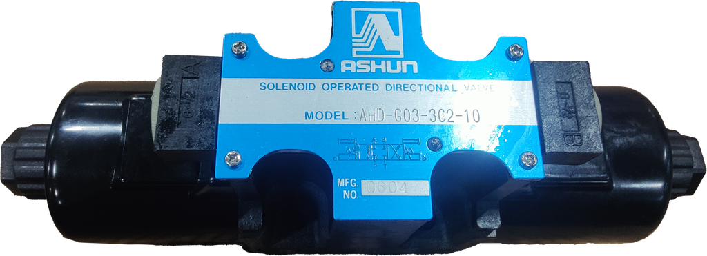 AHD-G03-3C2-10|3/8" valve size; box type; 315 bar max operating pressure; 70-160 allowable back pressure; 120 L/min max flow; 240 RF120 conversion frequency; spring offset, 3 position