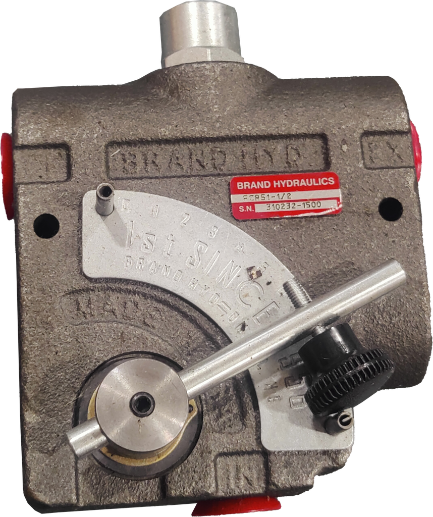 FCR51 1/2|1/2 NPT Flow Control, Pressure Compensated, 0-16 GPM with Relief