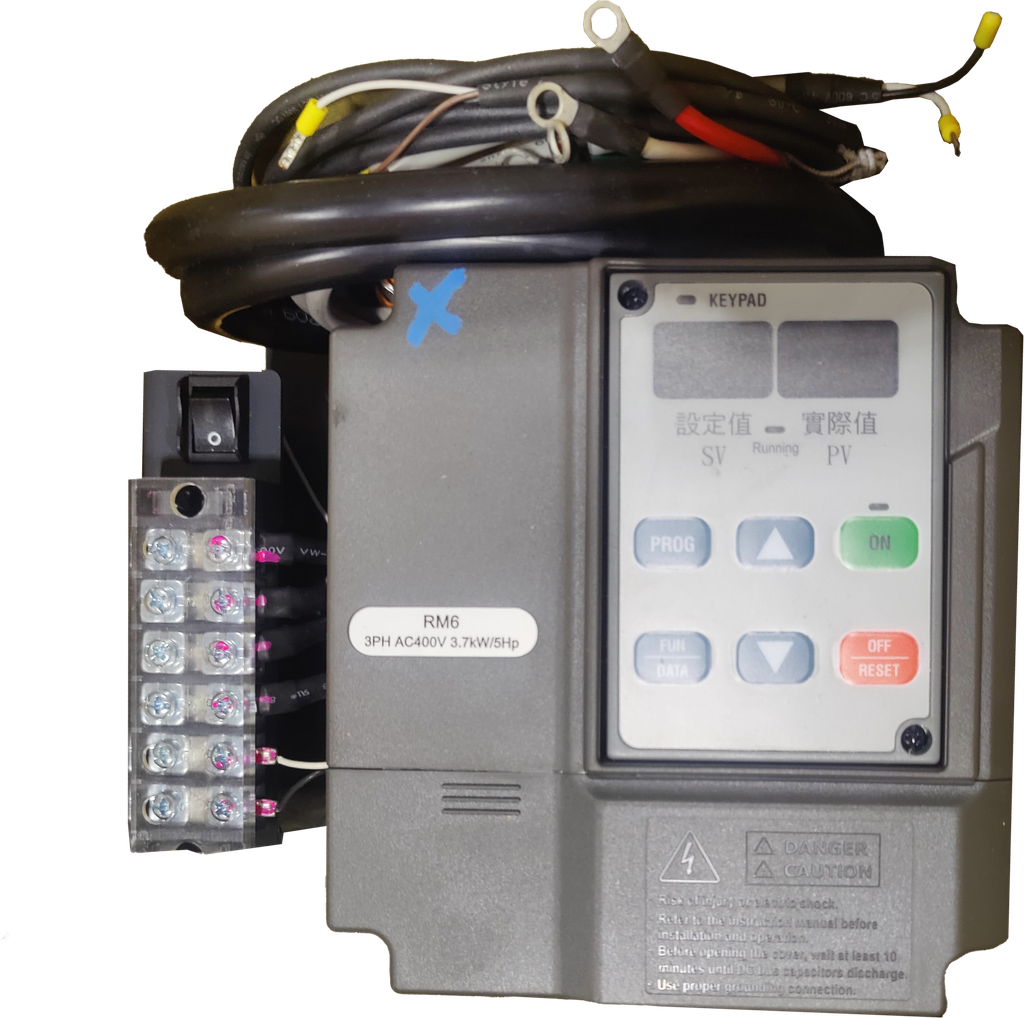 5E00994|inverter control unit (including wires) for
3.7 kw (5hp) motor / 480VAC / 16cc pump / 3000 psi