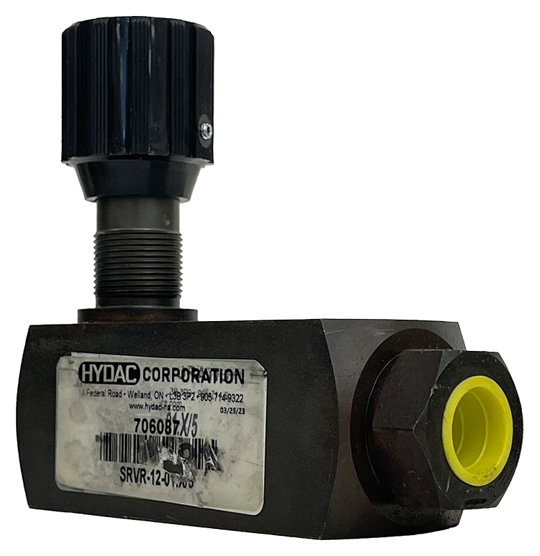SRVR-12-01.X/5|1/2" NPT Hydac pressure compensated flow control valve   carbon steel