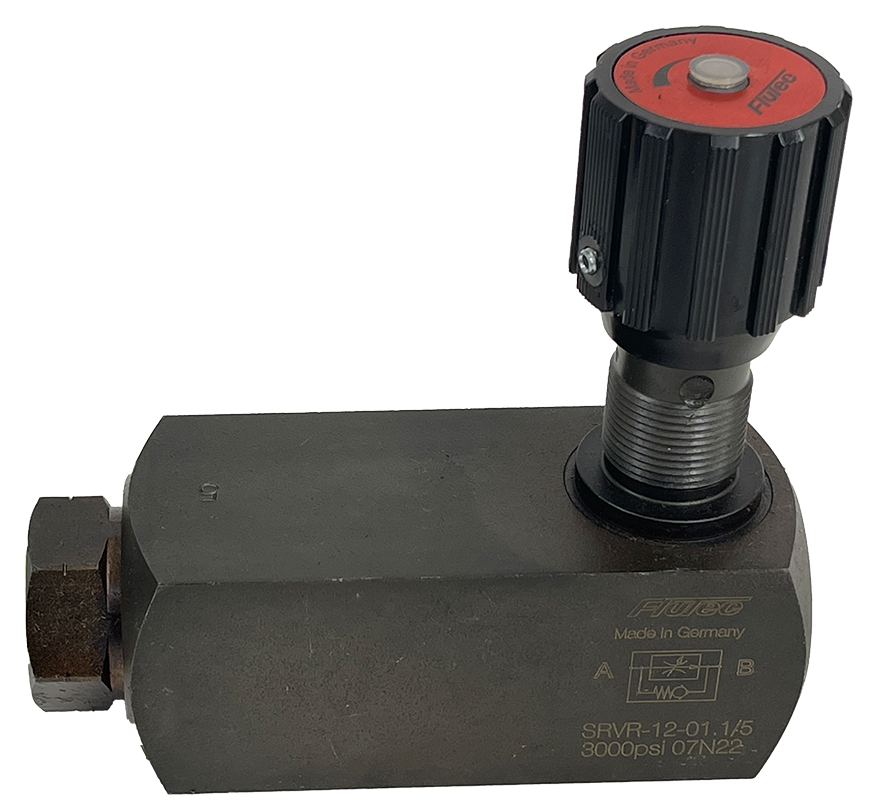 SRVR-12-01.X/5|1/2" NPT Hydac pressure compensated flow control valve   carbon steel