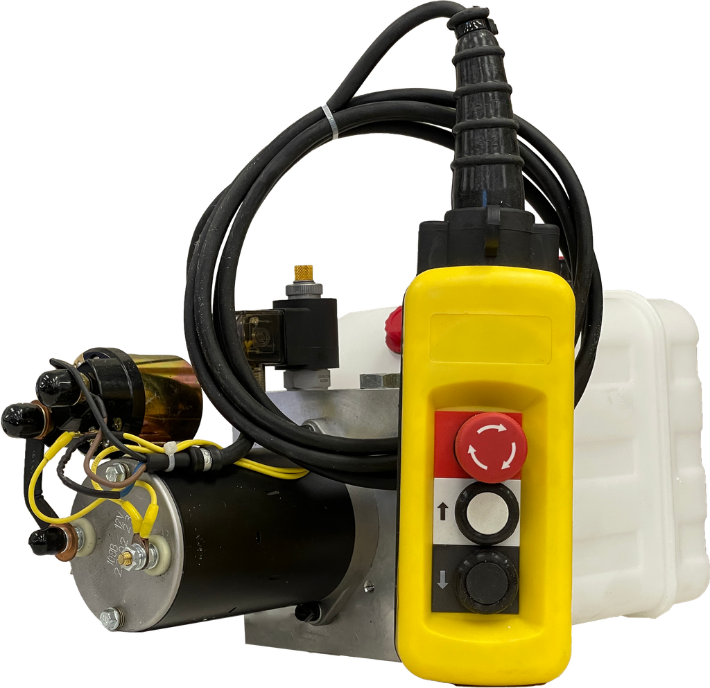 Power Unit Single Acting- 0.5 cc/rev - 2500 psi relief setting - 12 VDC (PU12BX-03-2500-C-A2)