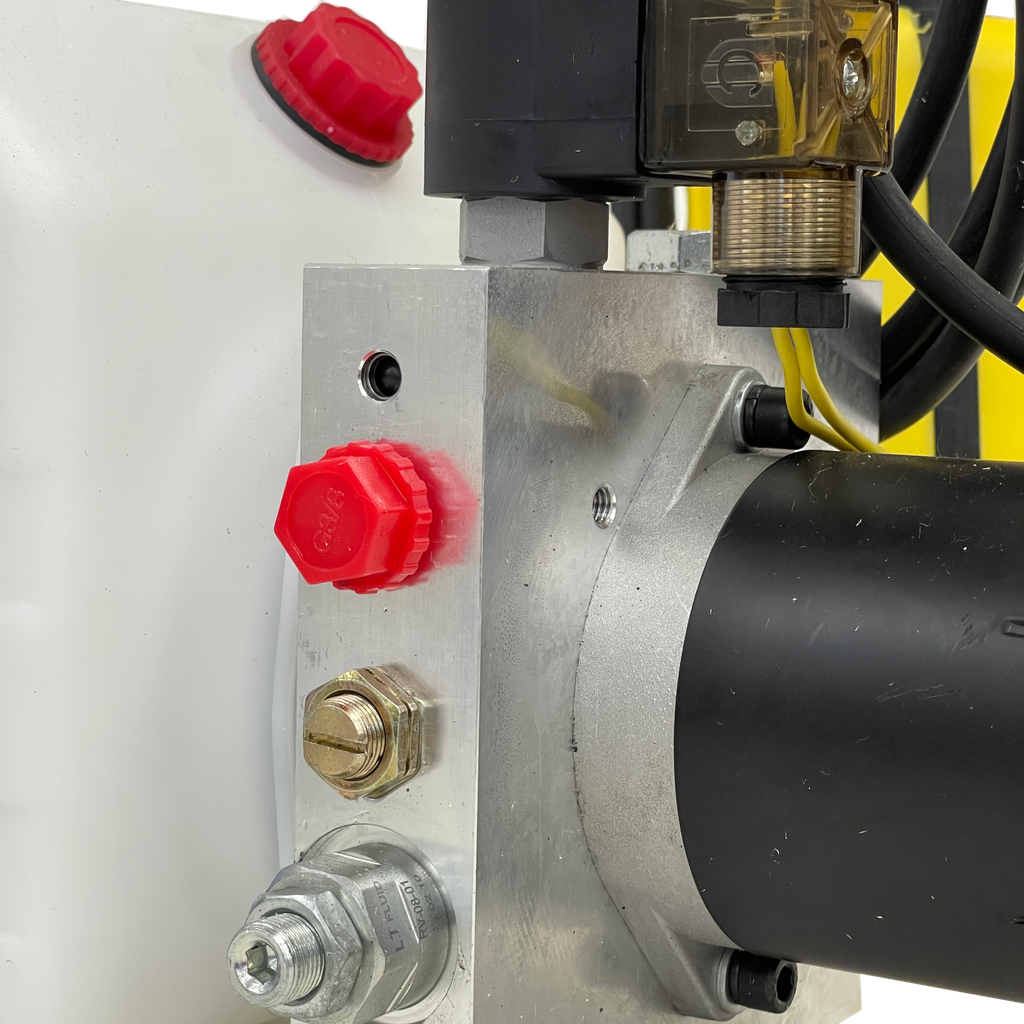 Power Unit Single Acting- 0.5 cc/rev - 2500 psi relief setting - 12 VDC (PU12BX-03-2500-C-A2)