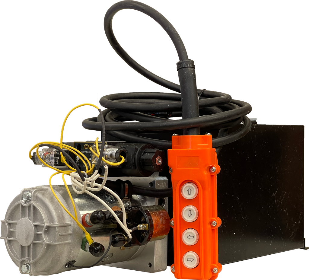 Power Unit 12 Volt Double Acting 2 GPM@ 0 psi, 15 ft cable, 4 button - special