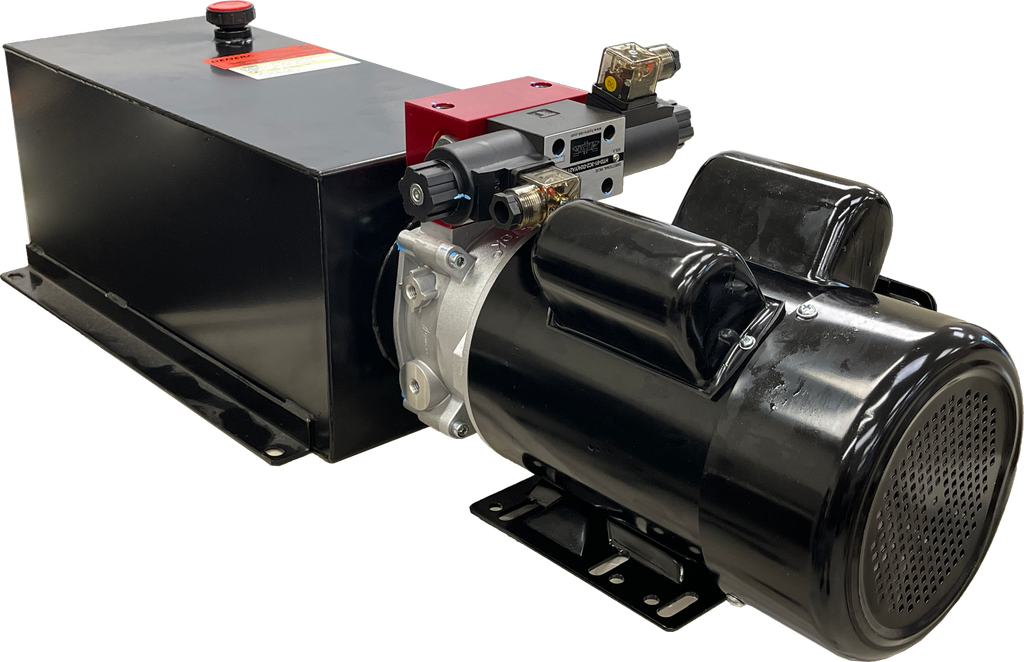 PU-S22260HC12-1.3|220V 3HP motor, UL/CSA Listed, 4.75 Gal tank, 1.5GPM (1.3cc pump), D03 Closed Center (24vdc DIN), Relief and Check valve, S22260HC12-XA1C-G008B-HPCX-BY51-BYW-YA211D-XS18H