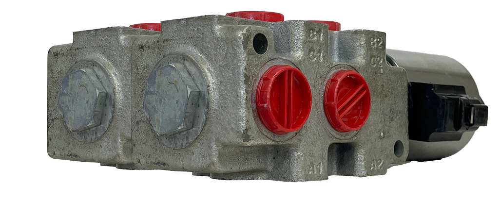 2SGL-DVTER-SAE10-D12-BAFD-DBL|6 way Selector valve 12 VDC - Banked as double - Deutsch