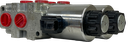 2SGL-DVTER-SAE10-D12-BAFD-DBL|6 way Selector valve 12 VDC - Banked as double - Deutsch