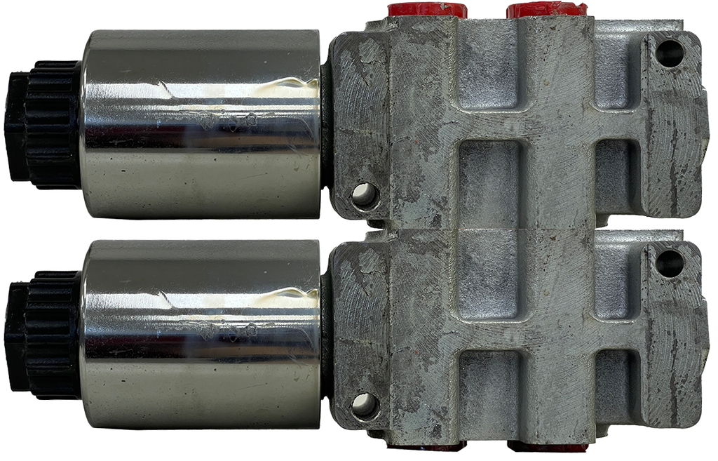 2SGL-DVTER-SAE10-D12-BAFD-DBL|6 way Selector valve 12 VDC - Banked as double - Deutsch