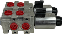2SGL-DVTER-SAE10-D12-BAFD-DBL|6 way Selector valve 12 VDC - Banked as double - Deutsch