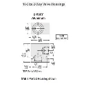 Hydraforce 7024280 Manifold Valve Body Housing, 2-Way, #8 SAE Ports, Size 10