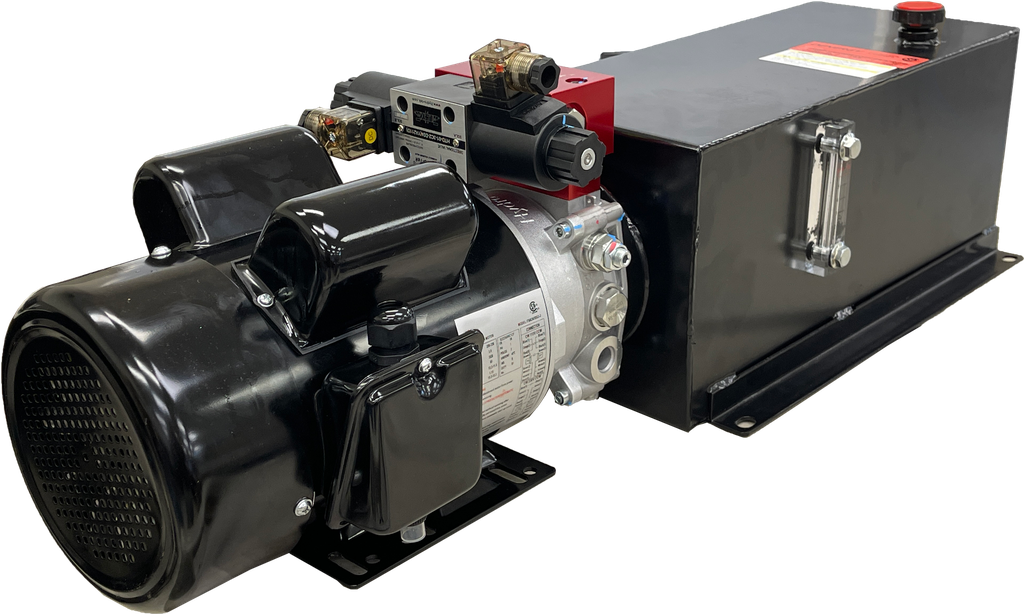 PU-S22260HC12-1.3| Power Unit 220V 3HP motor, UL/CSA Listed, 4.75 Gal tank, 1.5GPM (1.3cc pump), D03 Closed Center (24vdc DIN), Relief and Check valve, S22260HC12-XA1C-G008B-HPCX-BY51-BYW-YA211D-XS18H