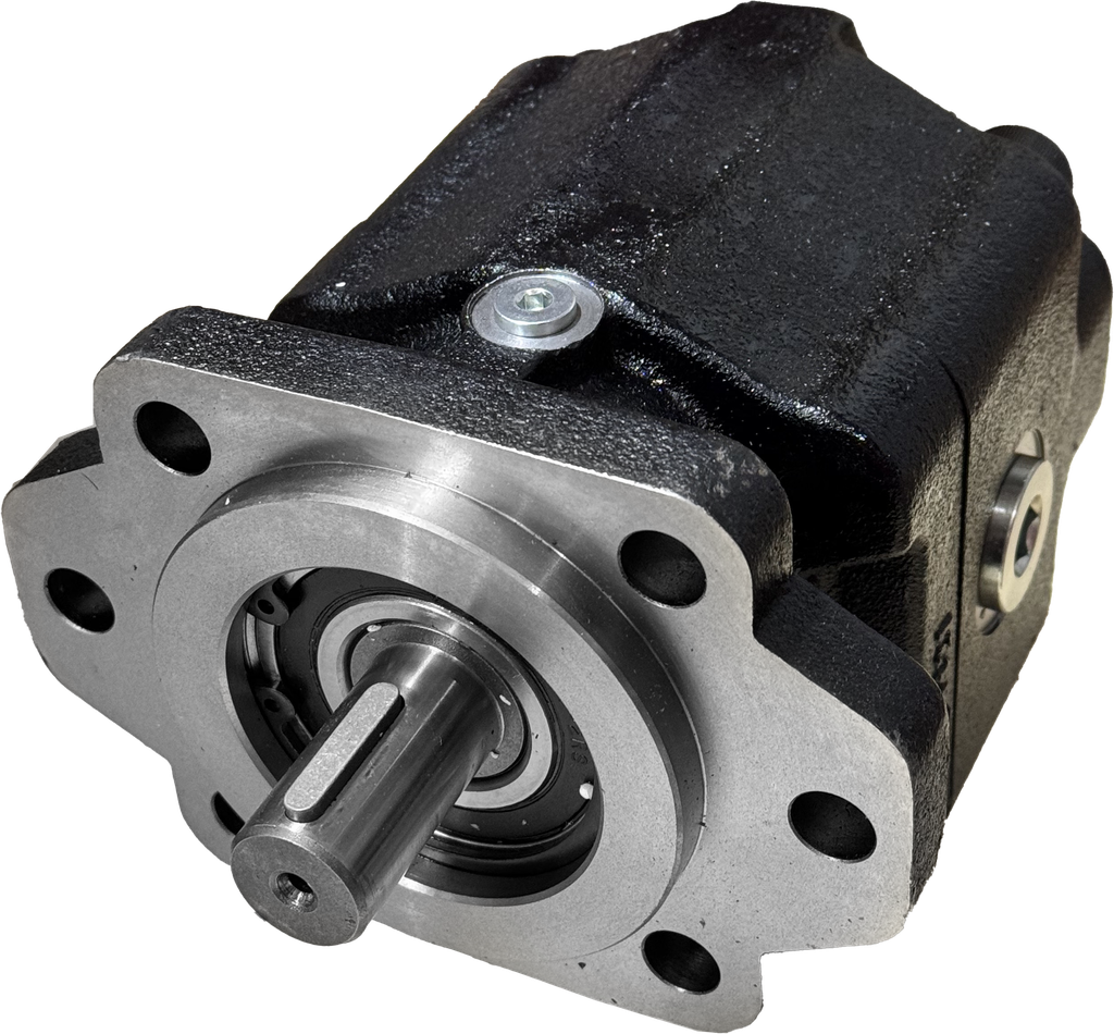 M20A842FEAB2043 | M20 Hydraulic Gear Motor 63cc SAE BB 1" dia. shaft SAE B 2/4 bolt mount, 3/4" ORB ports