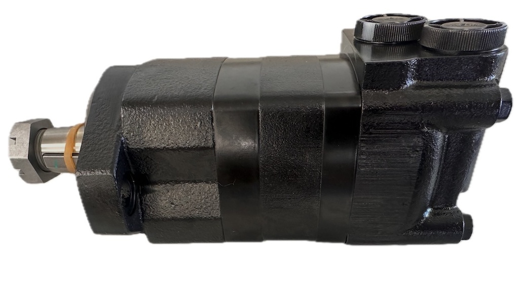 629AG00161A Danfoss Equivalent Geroler Motor 130 cc, 2 Bolt-A mtg, 7/8-14 UNF-2B SAE O-ring stagger side port, 1/1/4" Tapper (1:8) shaft MC2130AC03AA0100010000000ABAAB Direct Replacement to 104-4100-006 Painted Black 8.00 Cubic Inch