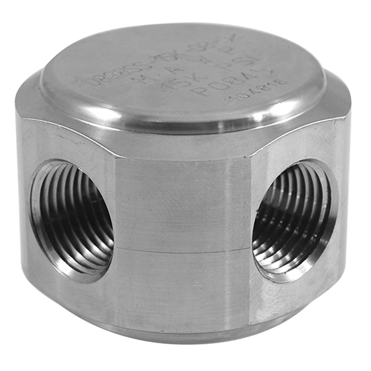 0898SS-15K-06-06 3/8" TYPE 316 STAINLESS STEEL 15000 PSI WATER BLAST FEMALE PIPE (NPTF) 90° ELBOW