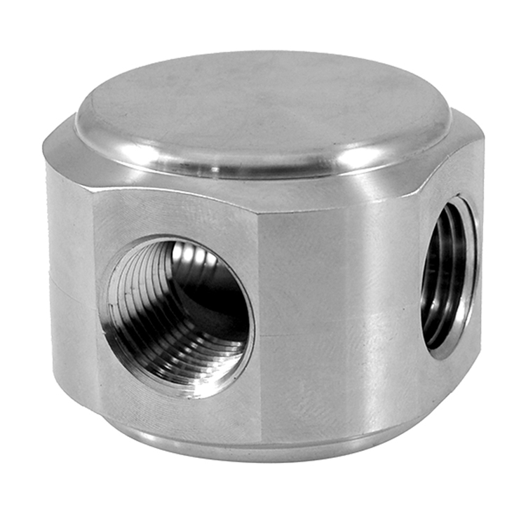 08T88SS-15K-06-06 3/8" TYPE 316 STAINLESS STEEL 15000 PSI WATER BLAST FEMALE PIPE (NPTF) TEE