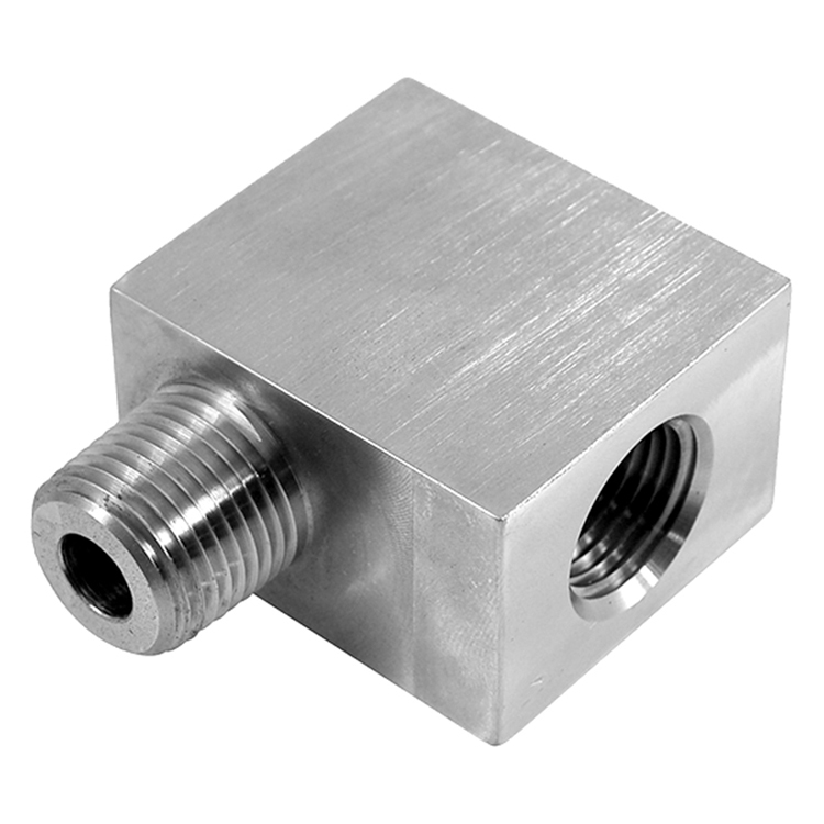 1698SS-15K-04-04 1/4" TYPE 316 STAINLESS STEEL 15000 PSI WATER BLAST PIPE (NPTF) 90° STREET ELBOW