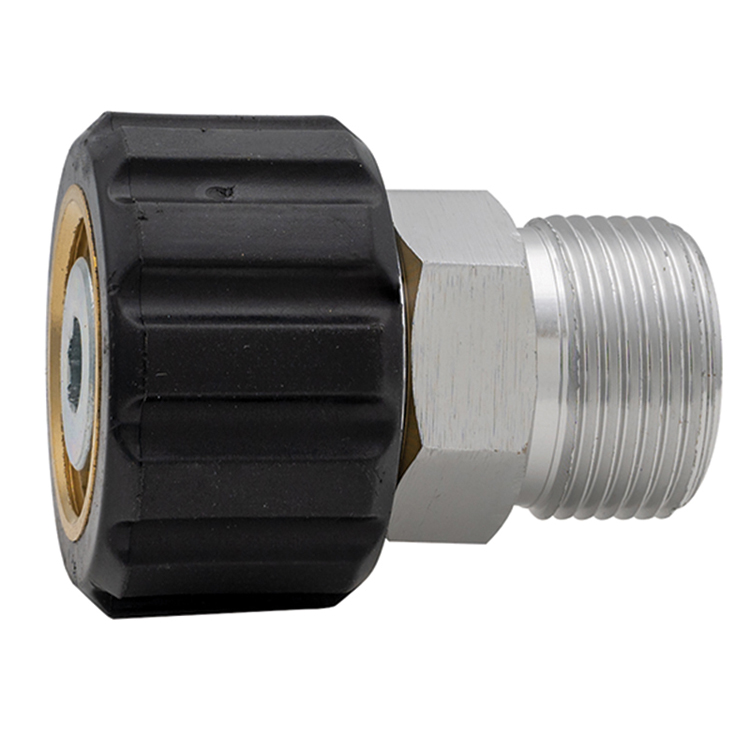 PW-SFKM 15 MM TUBE M22 X 1.5 FEMALE SIMONIZ THREAD TO 14 MM TUBE M22 X 1.5 MALE KARCHER THREAD PRESSURE WASH ADAPTER