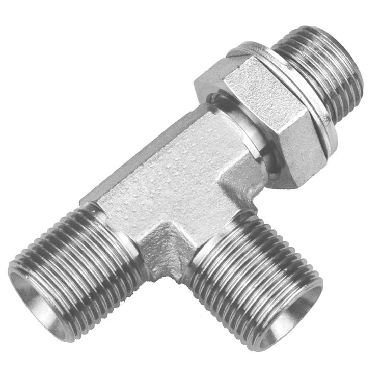 36TA36-06-06 3/8" MALE BSP PARALLEL ADJUSTABLE RUN TEE