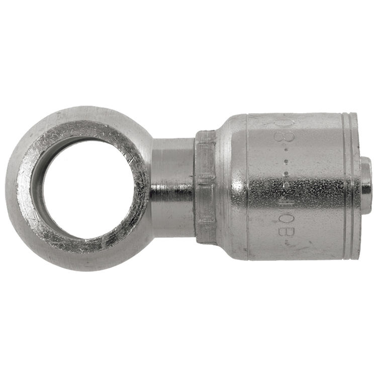 42025-16-16 1" NON-SKIVE CRIMP COUPLING WITH 1" BSP PARALLEL BANJO