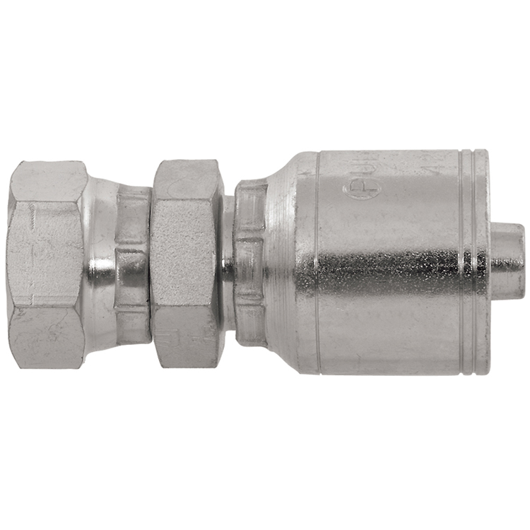 4206-16-16 1" NON-SKIVE CRIMP COUPLING WITH 1" FEMALE PIPE SWIVEL (NPSM) THREAD