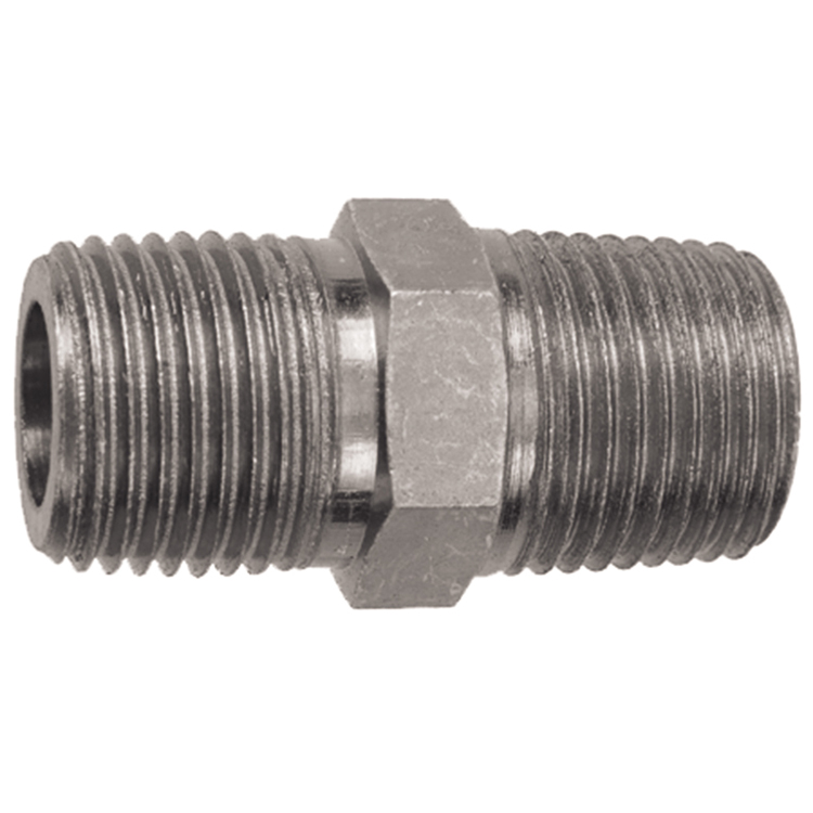 1616-08-08 / 5404-08-08 1/2" STEEL PIPE (NPTF) HEX NIPPLE