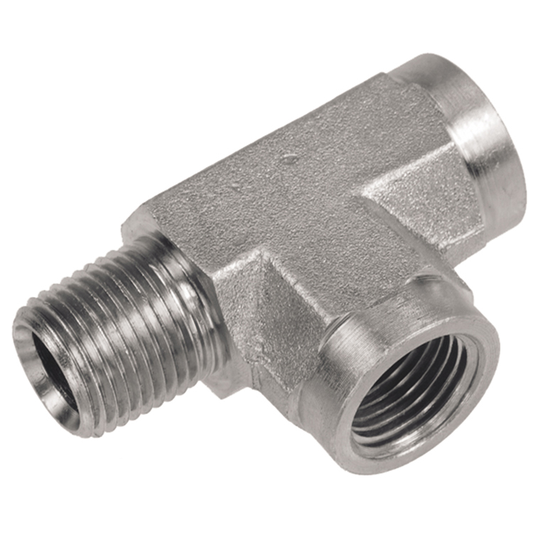 16T88-32-32 2" STEEL MALE PIPE (NPTF) RUN TEE