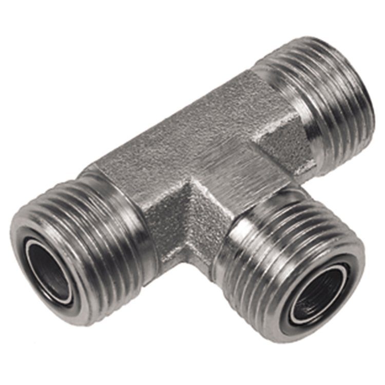 93T99-04-04 9/16-18 MALE O-RING FACE SEAL UNION TEE
