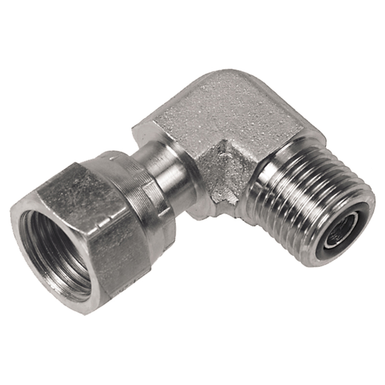 83993-04-04 9/16-18 MALE TO FEMALE O-RING FACE SEAL 90° ELBOW