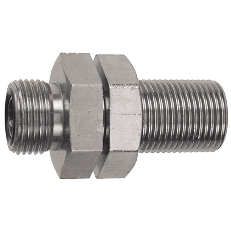 93093BH-06-06 11/16-16 MALE O-RING FACE SEAL BULKHEAD UNION