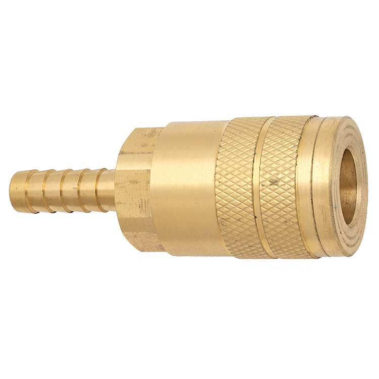 C2-42B 1/4" AUTOMOTIVE COUPLER WITH 1/4" HOSE BARB