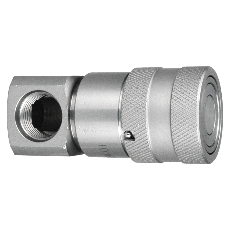 C703FB90-08-08 1/2" C700 SERIES FLUSH-FACE 90° HYDRAULIC COUPLER WITH 3/4-16 FEMALE O-RING BOSS THREAD