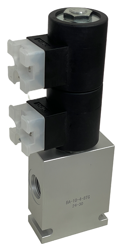 SV10-47C-P-12HD-A8T|Solenoid Valve 4-Way, 3-Position, 12VDC Din with SAE 8 Aluminum Body Closed Center